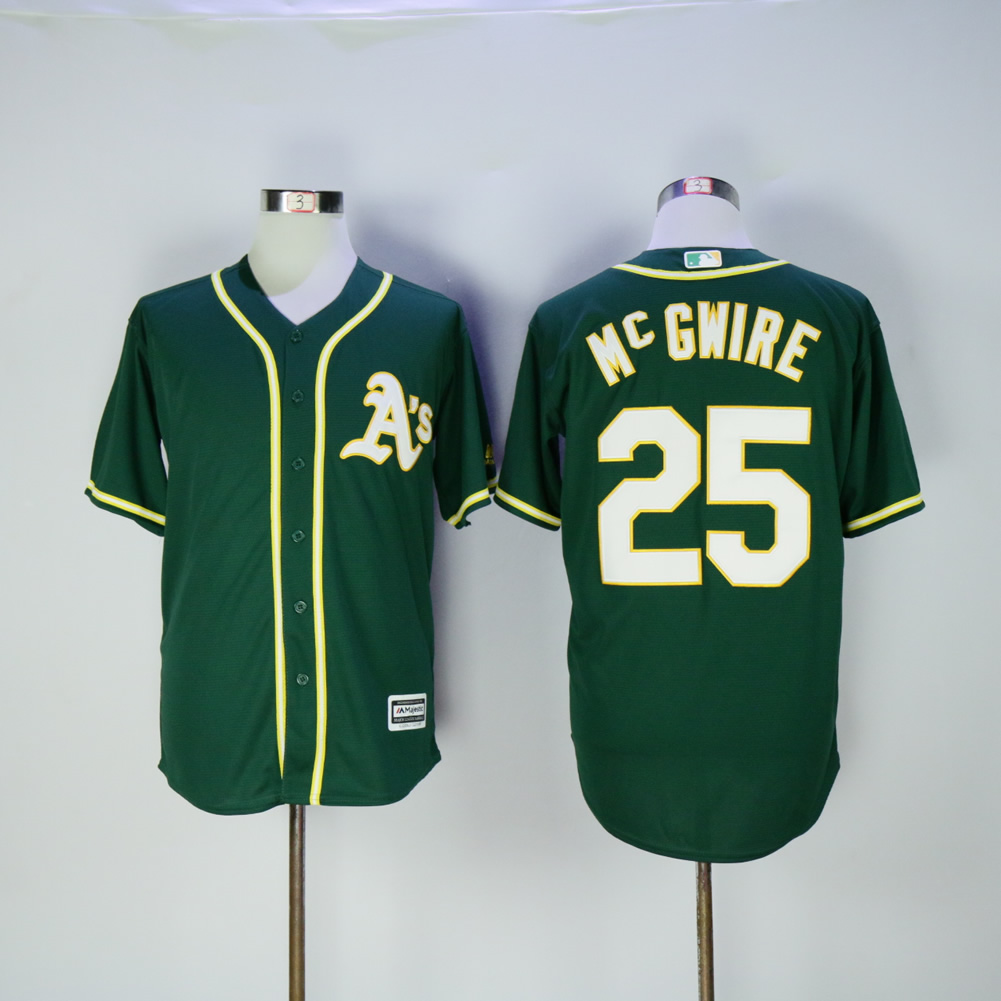 Men Oakland Athletics #25 Mcgwire Green MLB Jerseys->oakland athletics->MLB Jersey